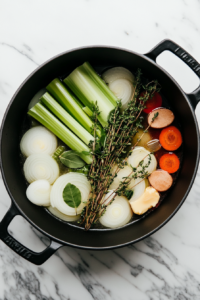 add-onion-and-celery-to-be-cooked in a crockpot