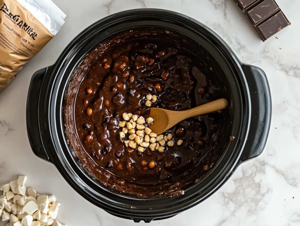 crockpot-chocolate-peanut-clusters-ready-to-be-served