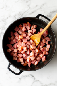 browning-diced-ham-for-soup