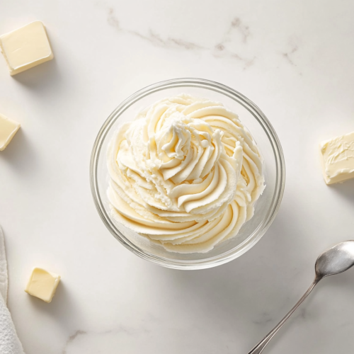 french-buttercream-in-a-glass-bowl-to-spread-on-desserts