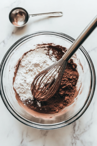 Mixing Dry Ingredients for Chocolate Chip Zucchini Bread