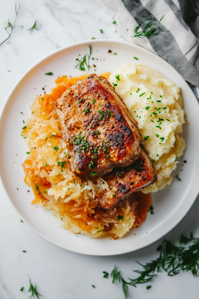 pork-chops-with-sauerkraut