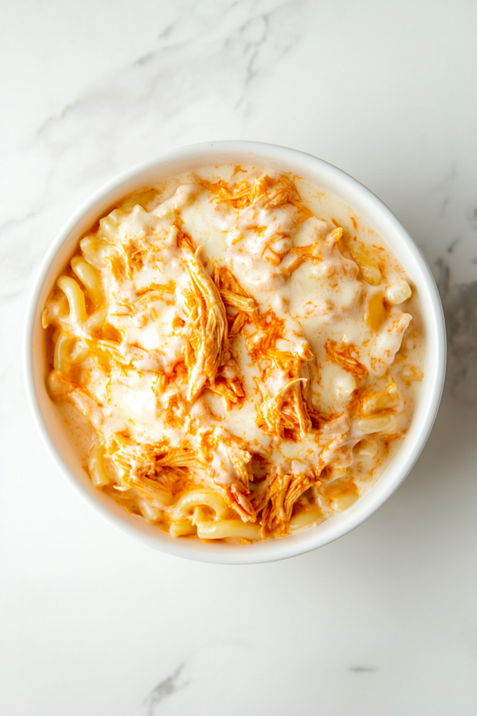 crockpot-buffalo-chicken-mac-and-cheese