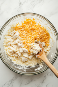 softening-cream-cheese-and-butter-together-for-creamy-casserole-base