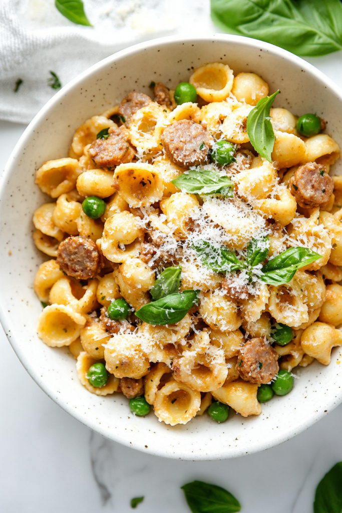 creamy-one-pot-with-sausage-peas-recipe