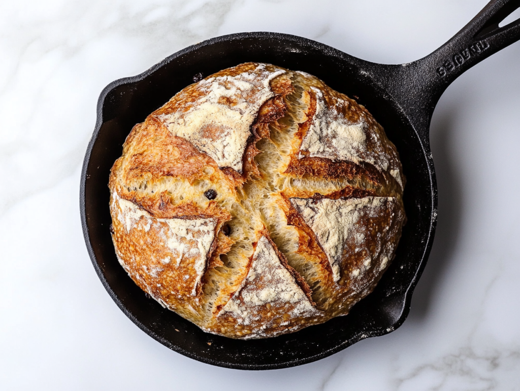 serving-the-freshly-baked-irish-soda-bread-in-a-black-pan